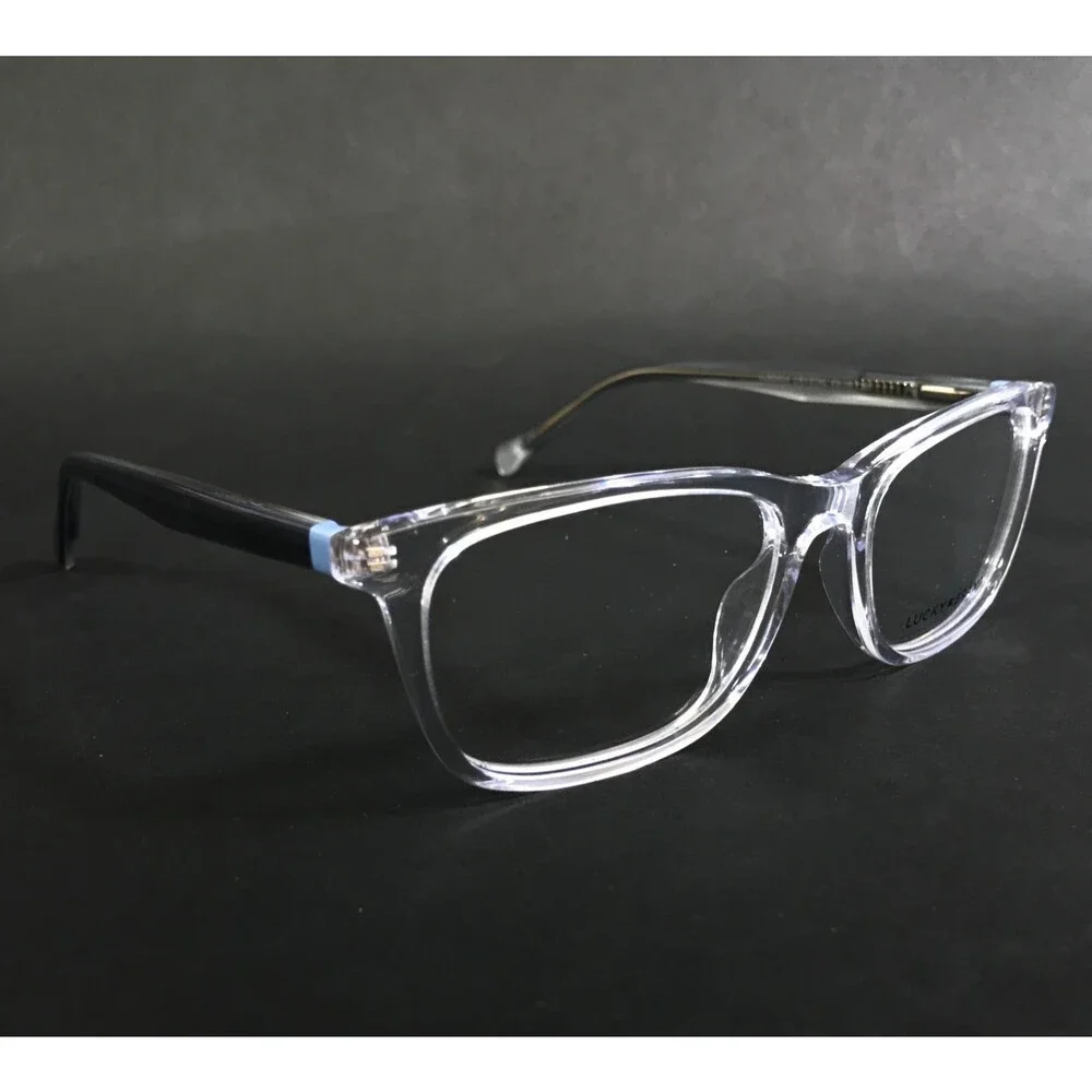 Lucky Brand Eyeglasses Frames VLBD824 CRYSTAL Clear Rectangle Full Rim 49-16-130